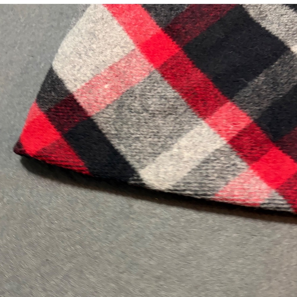 Chadwicks Wool Blend Red Plaid Tartan Fall Black Core Academic Holiday Preppy - Picture 7 of 9